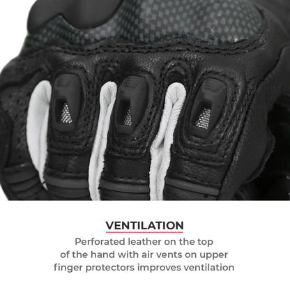 ViaTerra Shifter Black – Short Motorcycle Riding Gloves