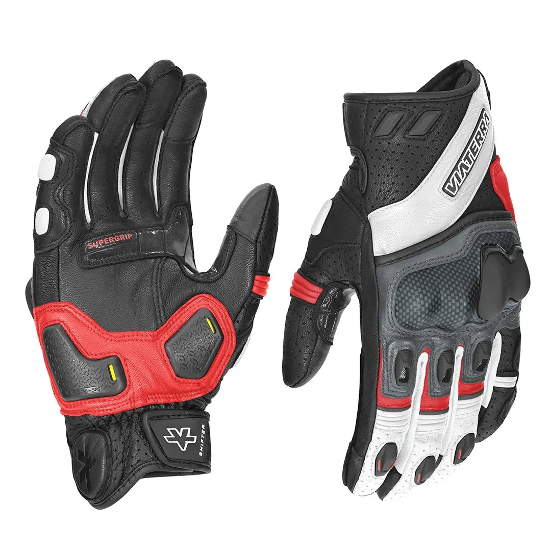 ViaTerra Shifter Red – Short Motorcycle Riding Gloves