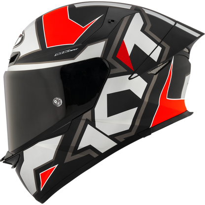 KYT TT Revo Electron Matt Grey Red Helmet