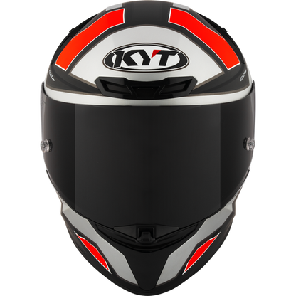 KYT TT Revo Electron Matt Grey Red Helmet