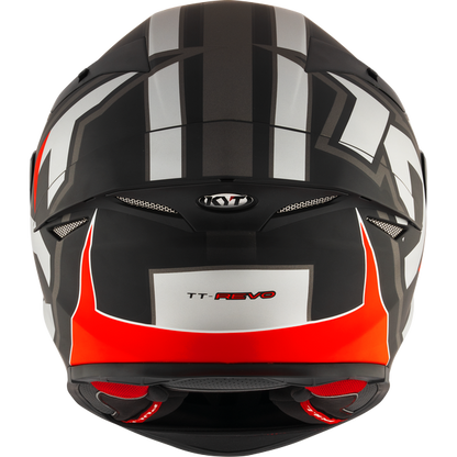 KYT TT Revo Electron Matt Grey Red Helmet