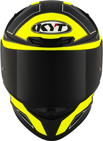 KYT TT Revo Electron Matt Black Yellow Helmet