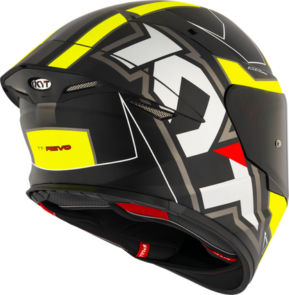 KYT TT Revo Electron Matt Black Yellow Helmet