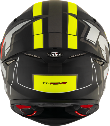 KYT TT Revo Electron Matt Black Yellow Helmet