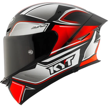 KYT TT Revo Tourist Gloss Red Fluro Helmet