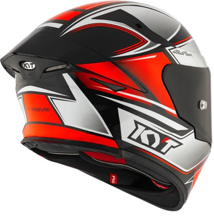KYT TT Revo Tourist Gloss Red Fluro Helmet
