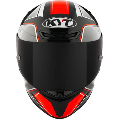 KYT TT Revo Tourist Gloss Red Fluro Helmet