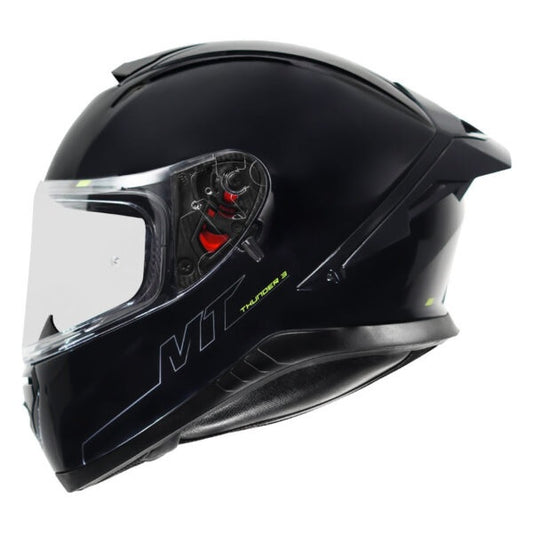 MT Thunder3 Pro Solid Gloss Black Helmet