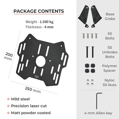 VIATERRA TOP BOX ADAPTER PLATE FOR KTM ADVENTURE 250/390 (2020-2024)