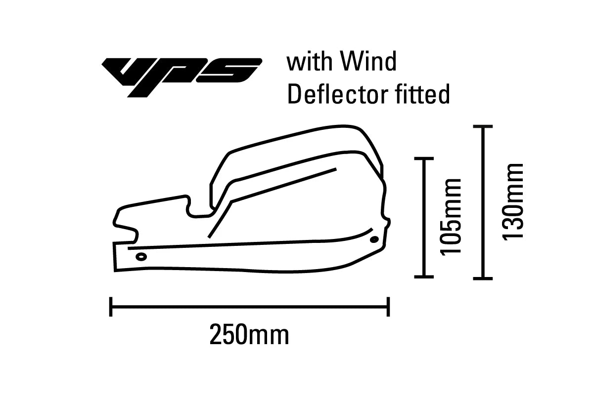 Barkbusters VPS-003 GR Green Plastic Guards