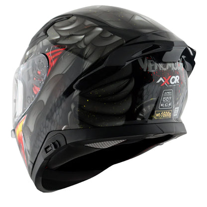 Apex Venomous D/V Gloss Grey Helmet