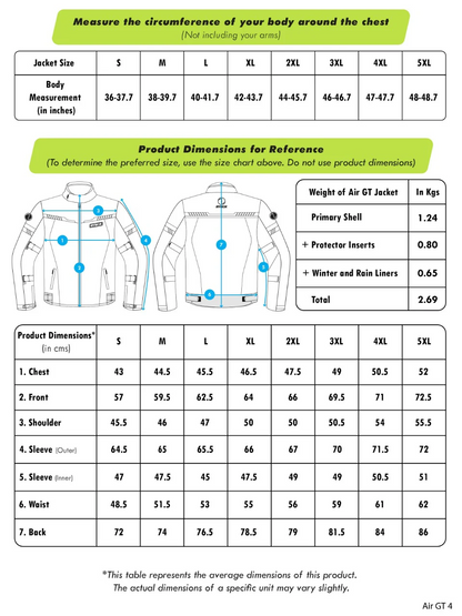 Rynox Air GT 3 Jacket ( Orange )