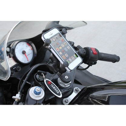 RAM Fork Stem Mount with Short Double Socket Arm & Universal RAM® X-Grip® Phone Cradle