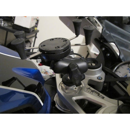 RAM Fork Stem Mount with Short Double Socket Arm & Universal RAM® X-Grip® Phone Cradle