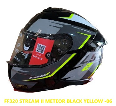 LS2 FF320 STREAM II METEOR GLOSS  Black Yellow -06