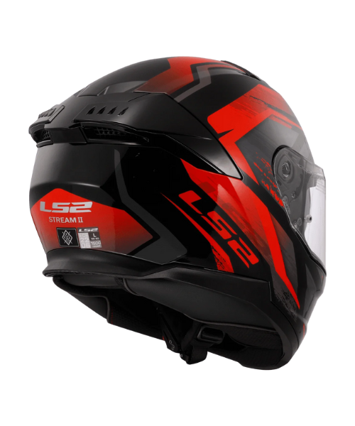 LS2 FF320 STREAM II FURY GLOSS  Black Red -06