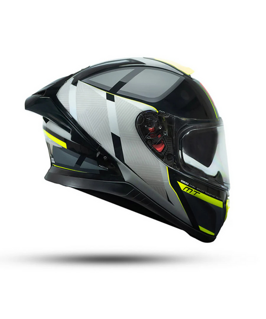 MT Thunder3 Pro Nova B62 Matt Black Grey Yellow Helmet
