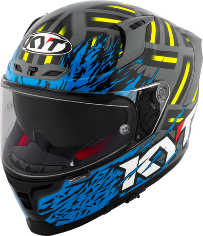 KYT STRIKER 2SV FLAMINGGLOSS GREY BLUE
