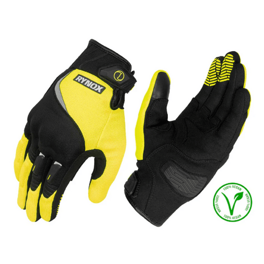 Rynox Helium GT Black Yellow Gloves