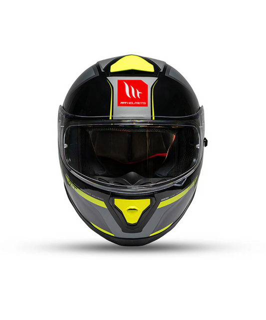 MT Thunder3 Pro Nova B62 Matt Black Grey Yellow Helmet