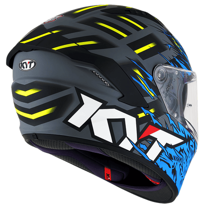 KYT STRIKER 2SV FLAMINGGLOSS GREY BLUE