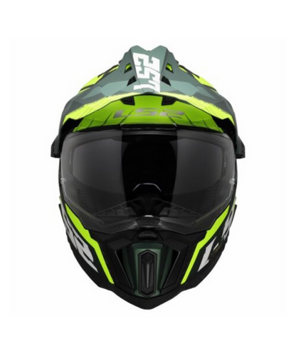 LS2 MX701 EXPLORER Spire  Gloss Hi Viz Green Helmets