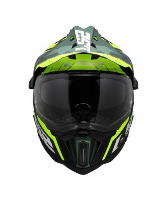 LS2 MX701 EXPLORER Spire  Gloss Hi Viz Green Helmets