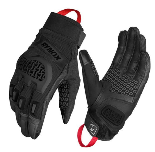 Rynox  Gravel Dualsports All Black Gloves