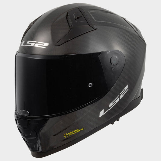 LS2 FF811 Vector II Carbon Solid Gloss Black Dual Visor Helmets