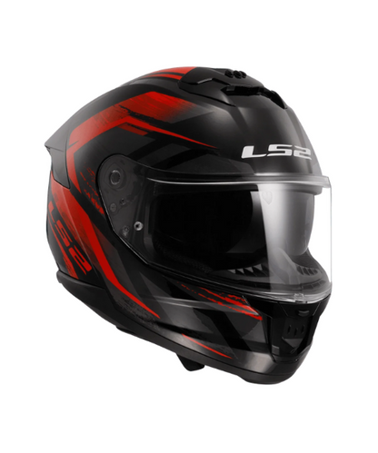 LS2 FF320 STREAM II FURY GLOSS  Black Red -06