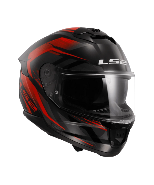LS2 FF320 STREAM II FURY GLOSS  Black Red -06