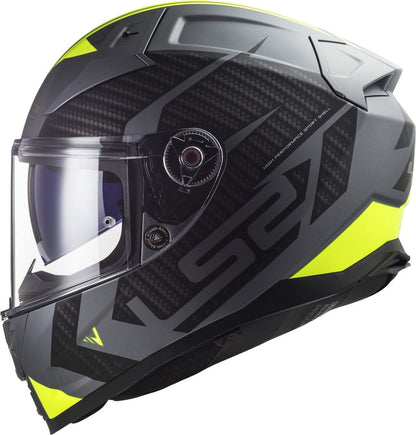 LS2 FF811 Vector II  Splitter Matt Titanium hiviz yellow Helmets