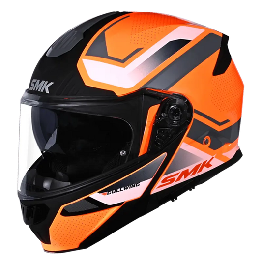 SMK Gullwing Tourleader Orange Grey Gloss (GL765) Helmet - AH Helmets