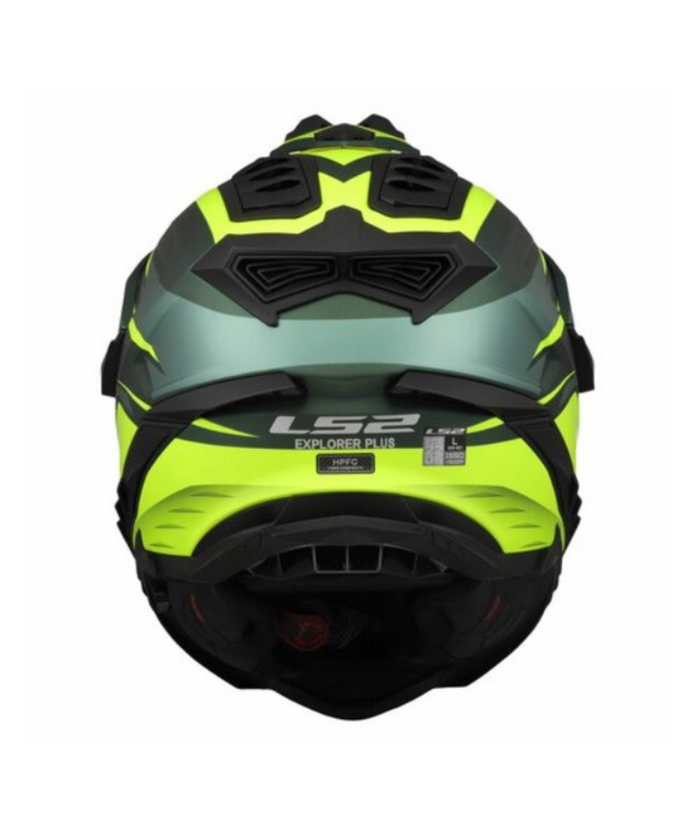 LS2 MX701 EXPLORER Spire  Gloss Hi Viz Green Helmets