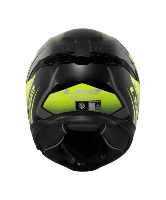 LS2 FF320 STREAM II FURY GLOSS  Black HI VIZ Yellow -06